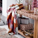 Lucilla Throw purple, algodón 150x125 cm