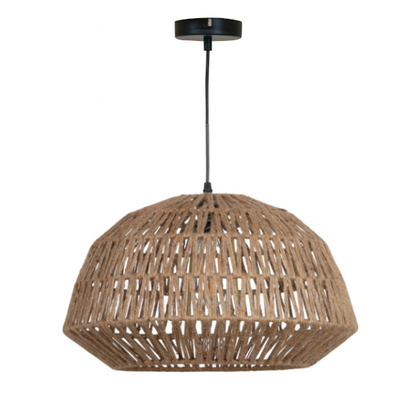 Kace, lámpara de techo en jute natural Ø 45 cm